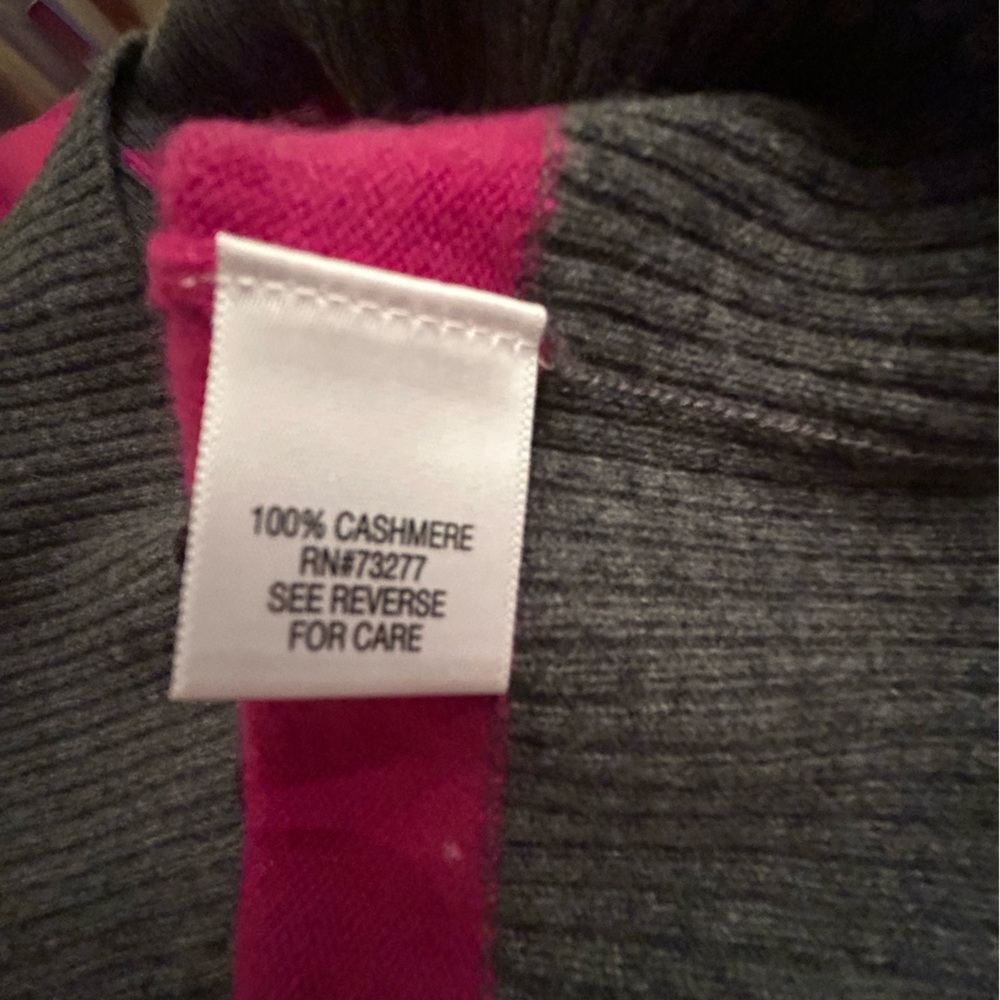 Apt 9 Cashmere Color Block Cardigan - image 5